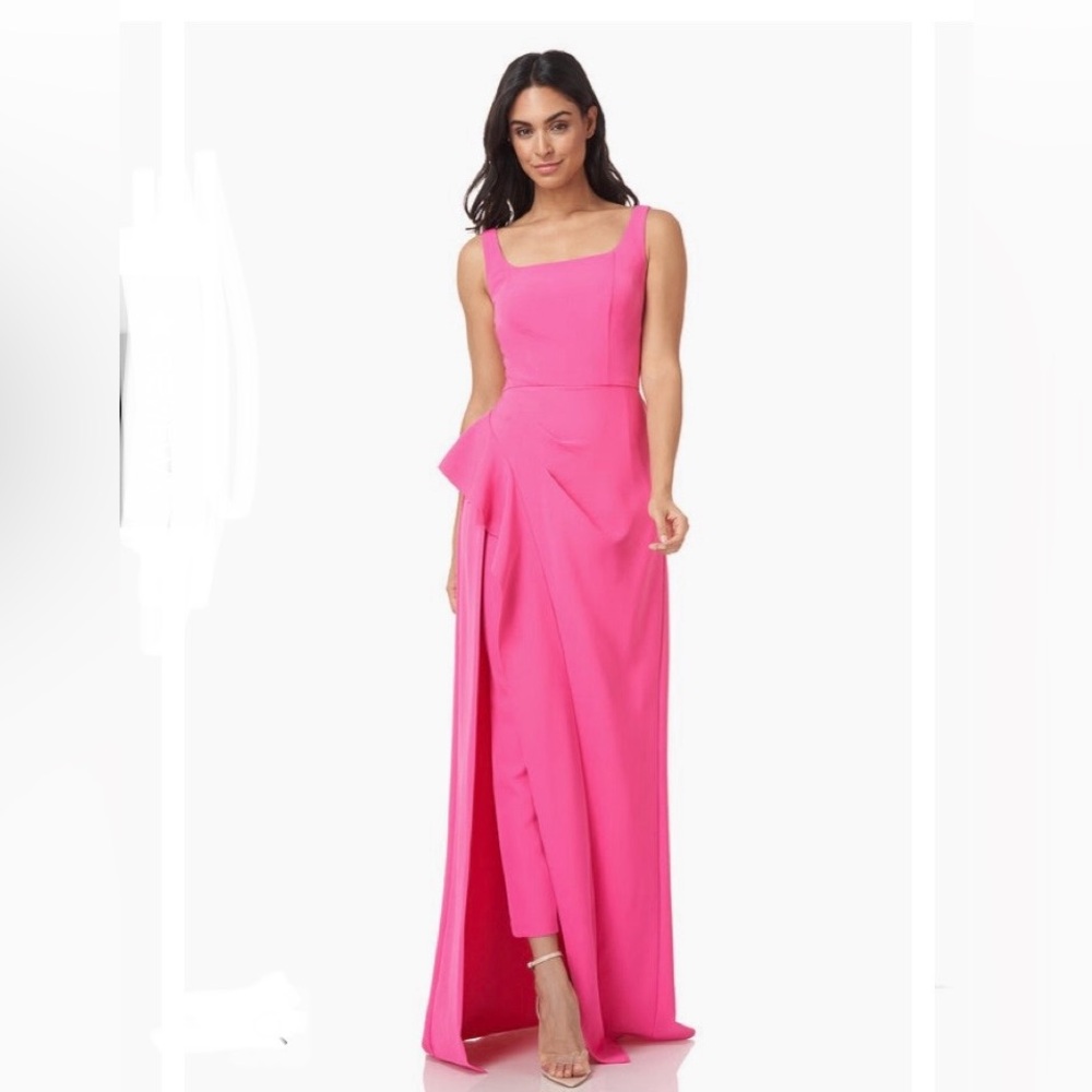 Kay Unger  Pink REAGAN WALK THRU JUMPSUITSize:6
NWT